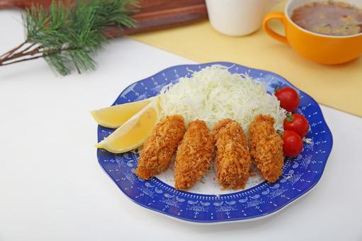 カキフライ カキフライ,揚げ物,フライの写真素材