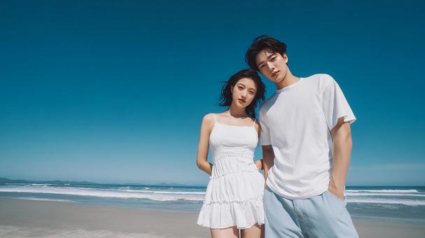 最高の夏の思い出、海と二人 最高の夏の思い出、海と二人の写真