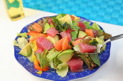 ポケ ポケ ポキ,ポケ,マグロの写真素材