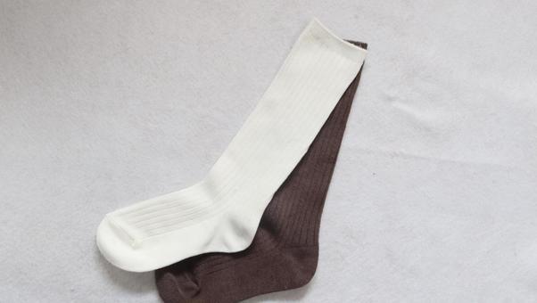 キッズ用ハイソックス冬用 靴下,ファッション,衣類の写真素材