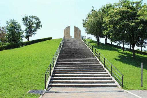 昭和公園 昭和公園 公園,丘,階段の写真素材