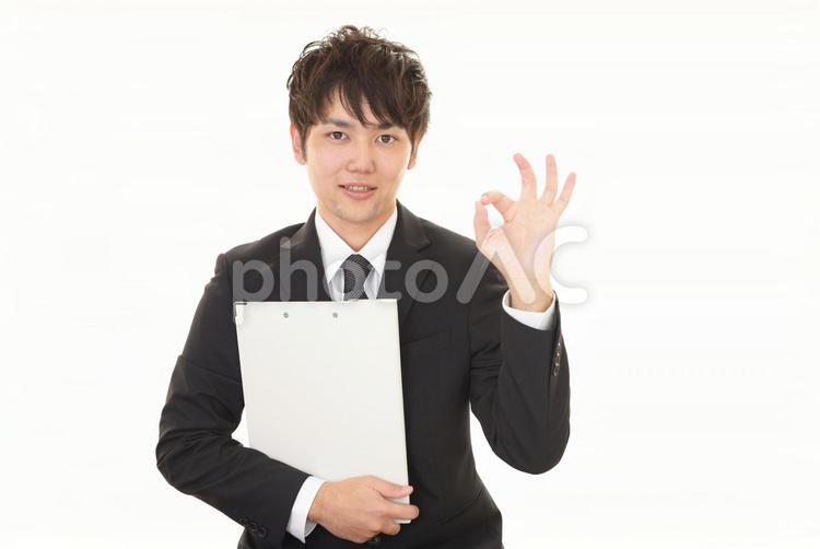 OKサインの男性 男性,ビジネス,ビジネスマンの写真素材