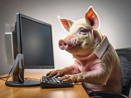 パソコン作業の写真