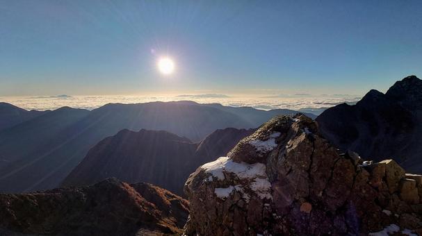 Photo, mountains, north alps, north 穂 gao yue, 