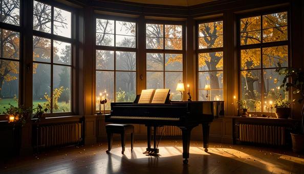 ピアノ教室、グランドピアノの写真