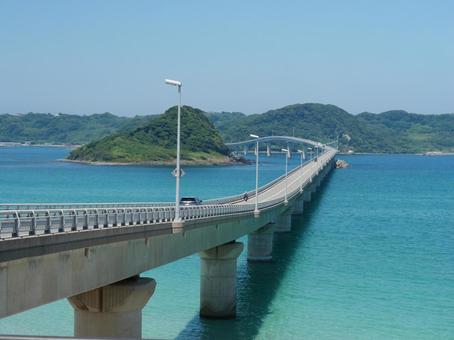 角島大橋 山口県 角島大橋 山口県 角島大橋,山口県,海の写真素材