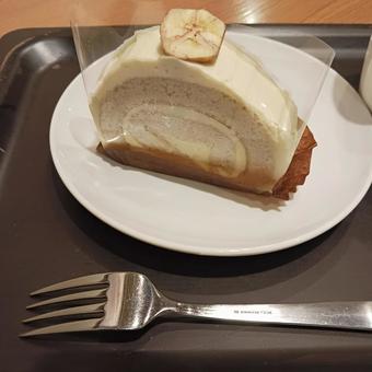 バナナのケーキ バナナのケーキ おいしい,バナナケーキ,ケーキの写真素材