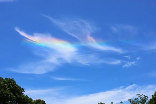 Photo, horizontal arc, rainbow, lucky, 