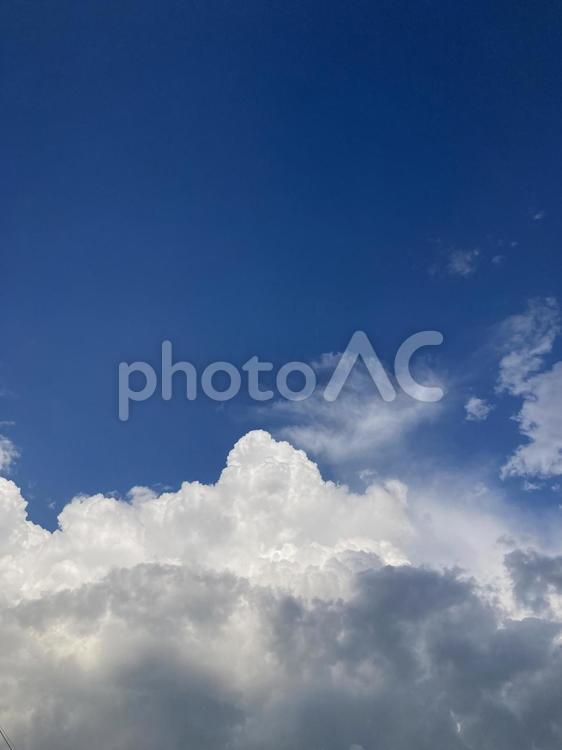 信州の夏の入道雲 入道雲,積乱雲,雲の写真素材