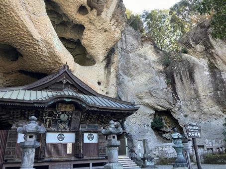 大谷寺 大谷,千手観音,立像の写真素材