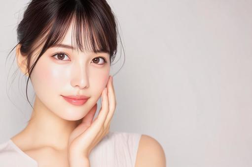 綺麗な肌の女性 綺麗な肌の女性の写真
