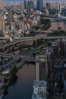 都市景観 都市景観 ステーションワン,淀屋橋,大阪の写真素材