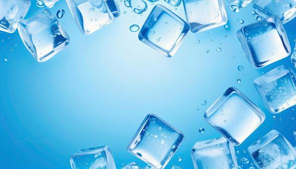 氷と水のはじける瞬間 氷と水のはじける瞬間の写真