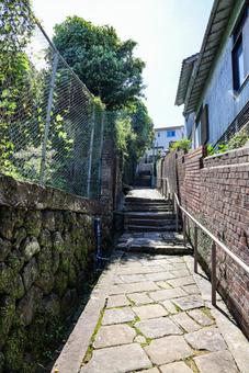 祈念坂 祈念坂,坂道,石畳の写真素材