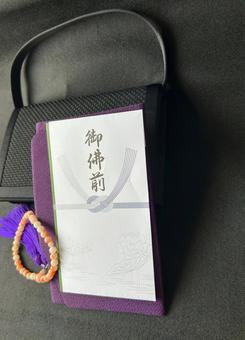 弔問、葬儀　必需品　イメージ 法事,法要,葬儀の写真素材