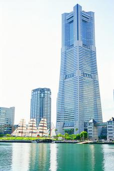 みなとみらいの風景 みなとみらいの風景 みなとみらい,日本丸,横浜の写真素材