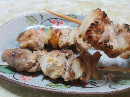 焼き鳥 焼き鳥 焼き鳥,串,串焼きの写真素材
