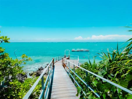 Photo, okinawa, moon beach, sea, 