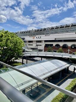 JR岐阜駅とペデストリアンデッキ 岐阜駅,jr,駅の写真素材