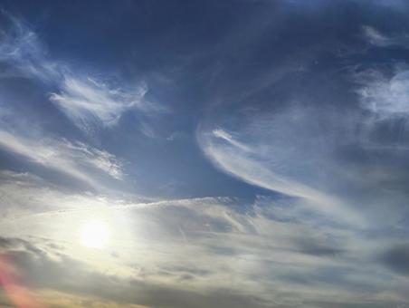 空と太陽 空と太陽の写真