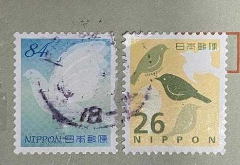 切手　消印　使用済み切手 切手,消印,使用済み切手の写真素材