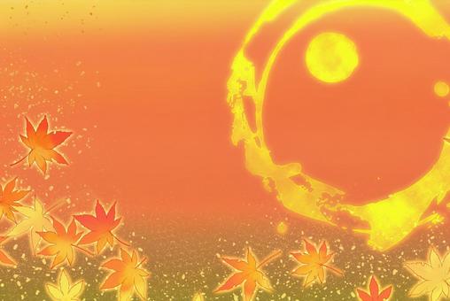 和風な紅葉の背景 和風な紅葉の背景の写真