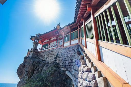 広島県　阿伏兎観音の風景 広島県,阿伏兎観音,福山の写真素材