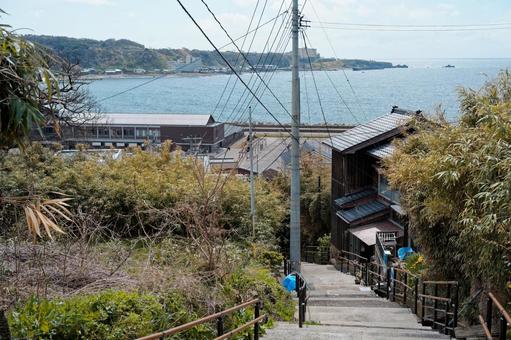 佐渡ヶ島の街並み 佐渡ヶ島の街並み,佐渡島の街並み,佐渡島の写真素材