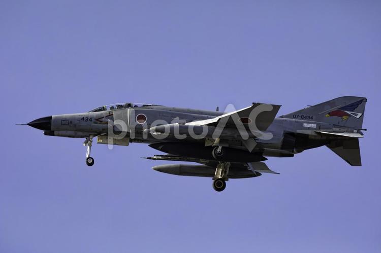 F-4EJ改ファイナルアプローチ 戦闘機,空自,乗り物の写真素材