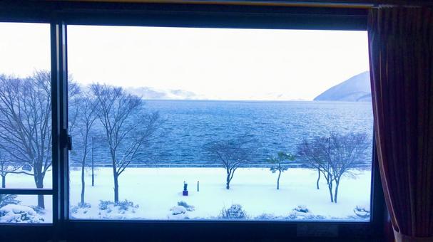 The winter sea seen from the window, JPG The winter sea seen from the window, JPG