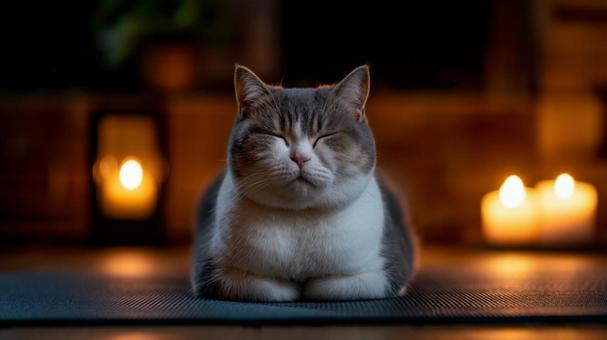 家の中で眠る猫 家の中で眠る猫の写真