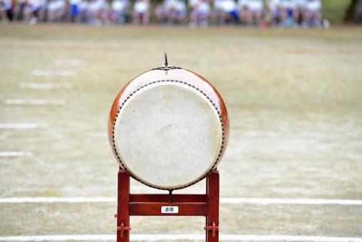 運動会の応援01 運動会の応援01 運動会,屋外,グラウンドの写真素材
