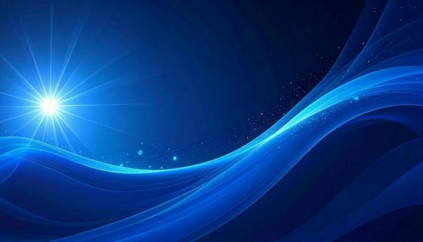 光が描く幻想的な丘の写真