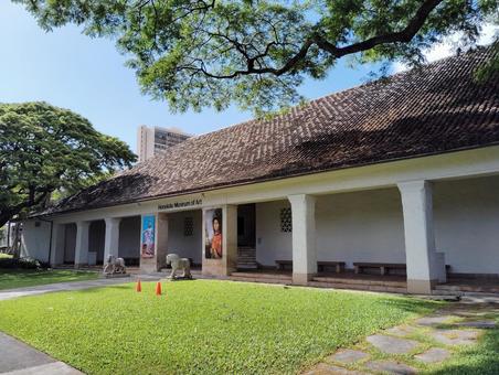 ホノルル美術館の静かな午後 ホノルル美術館の静かな午後 ホノルル,ホノルル美術館,美術館の写真素材