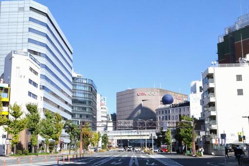 大阪の街並み　南海難波・なんばマルイ周辺 大阪,町並み,南海難波駅の写真素材