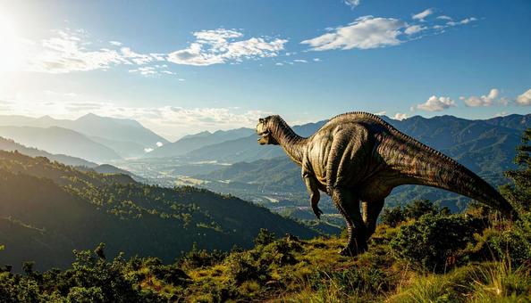 恐竜のスピノサウルス 恐竜のスピノサウルスの写真
