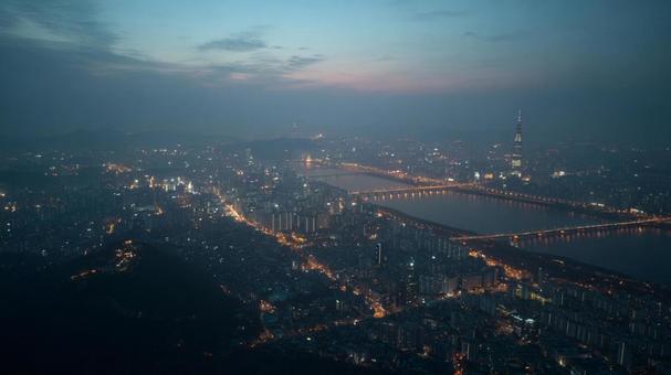 煌めく夜景 煌めく夜景の写真