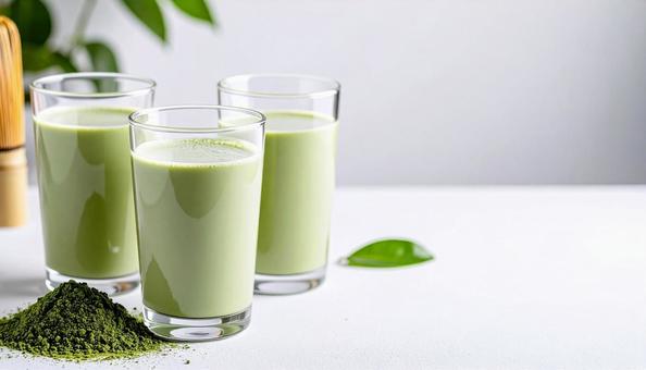 抹茶ミルクの写真