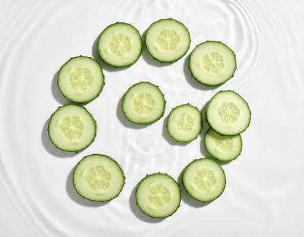 Cool cucumber slices and ripples, cucumber, cucumber, cucumber, JPG