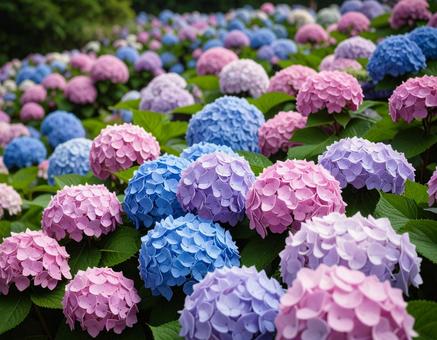きれいな紫陽花2 きれいな紫陽花2の写真
