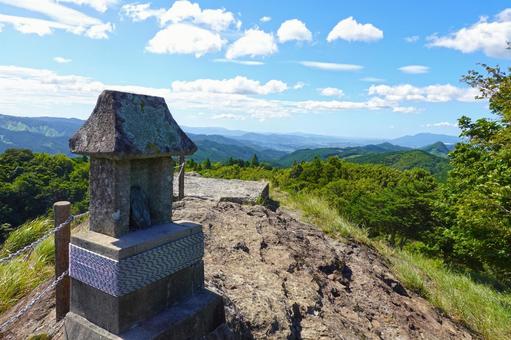 花見ヶ岩公園頂上(北西方面) 花見ヶ岩公園頂上(北西方面) 花見ヶ岩公園,頂上,展望台の写真素材