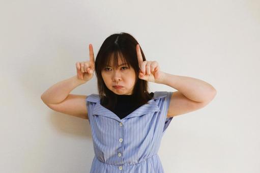 怒る女性 怒る女性 怒り,怒る,鬼の写真素材
