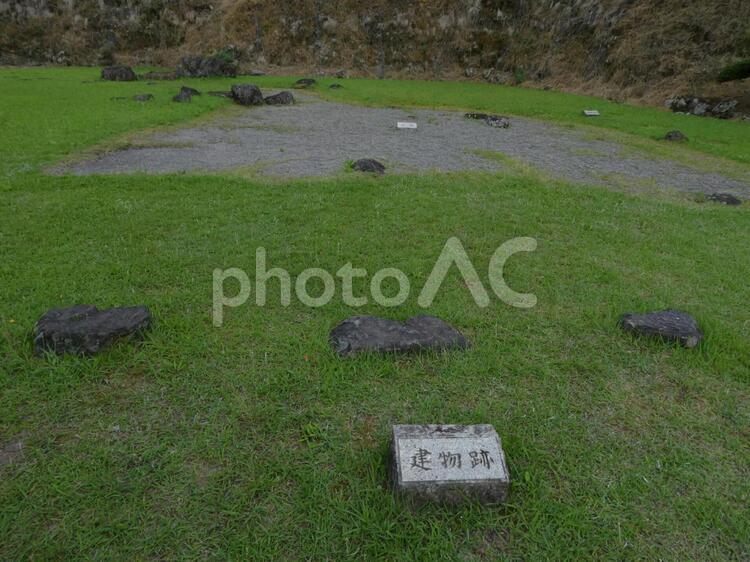 一乗谷中の御殿池跡 一乗谷,一乗谷朝倉氏遺跡,朝倉氏遺跡の写真素材