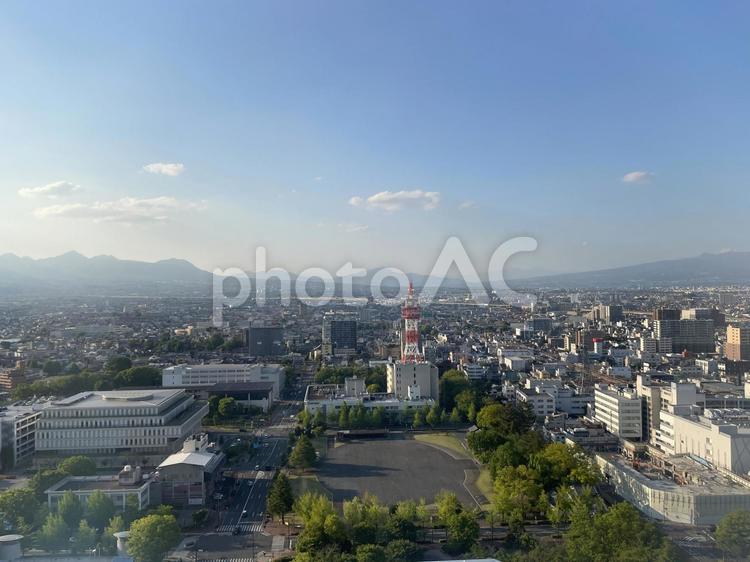 高崎市役所からの風景（北側） 高崎市役所,市役所,展望台の写真素材