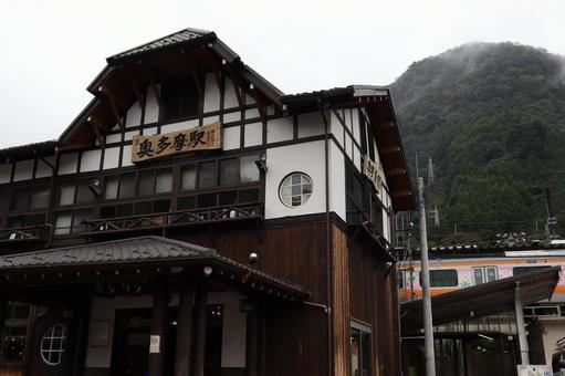 奥多摩駅 奥多摩駅 奥多摩駅,jr,jr奥多摩駅の写真素材
