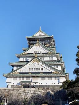 大阪城 大阪城 大阪城,大阪天守閣,豊臣秀吉の写真素材