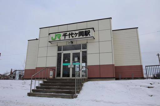 富良野線 千代ヶ岡駅 千代ヶ岡,富良野線,旭川空港の写真素材