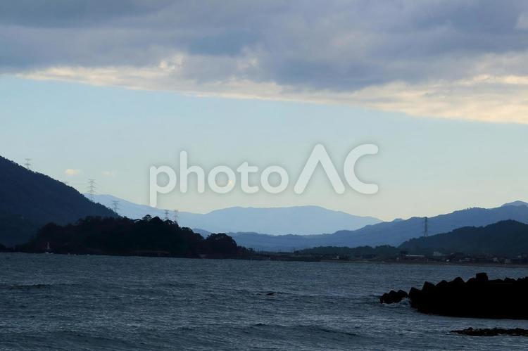 福井県高浜の海 福井県,大飯郡,高浜町の写真素材