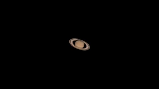 小さな望遠鏡で見た土星 小さな望遠鏡で見た土星の写真