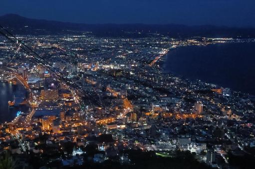 函館山からの夜景 北海道,函館,函館山の写真素材